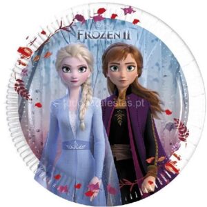 Pratos Frozen 20cm 8unid