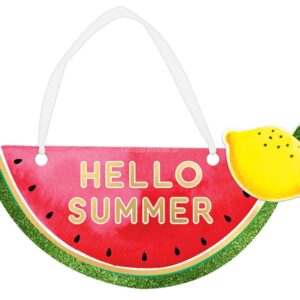 Placa Hello Summer 21,5x10cm