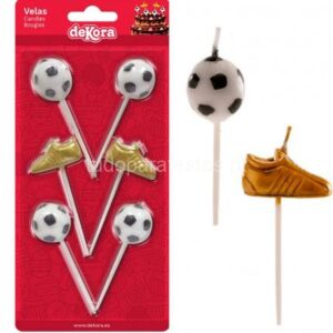 Velas Bolas Futebol + Chuteiras 3D