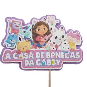 Topo Bolo Gabby Gatos 16cm