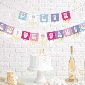 Faixa Feliz Aniversário Gelado