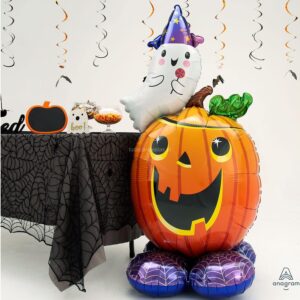 Balão Grande Abóbora Fantasma 142cm