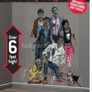 Cenário Família Zombie 165cm