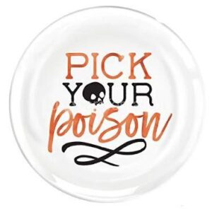 Pratos Pick your Poison Melamina 19cm 4unid