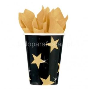 Copo Preto Estrelas
