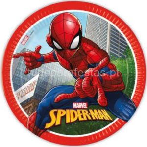 Pratos Homem Aranha 23cm 8unid