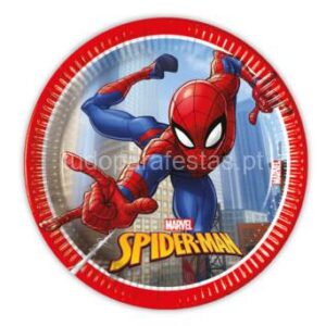 Pratos Homem Aranha 19.5cm 8unid