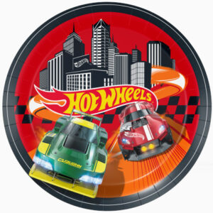 Pratos Hot Wheels 23cm 8unid