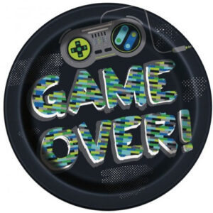 Pratos Game Over 22cm 8unid