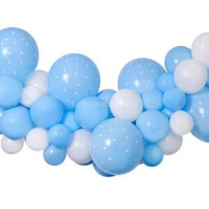 Balão Látex Kit Azul 65b. + fita