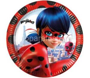Pratos LadyBug 23cm 8unid