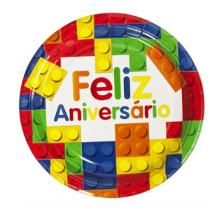 Prato Lego 18cm 6unid