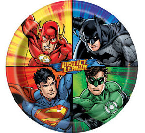 Pratos Liga da Justiça 22cm 8unid