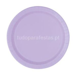 Pratos Lilás 17cm 12unid