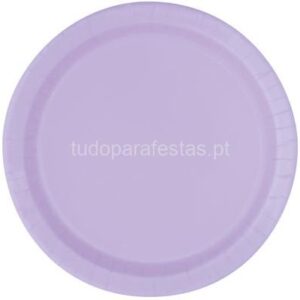 Pratos Lilás 20,5cm 10unid