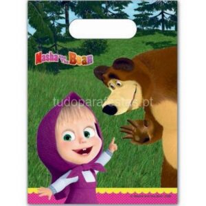 Saco Brinde Masha e Urso 6unid