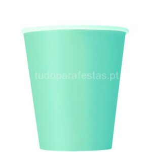 Copos Verde Menta/Tiffany 10unid