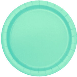 Pratos Verde Menta/Tiffany 20,5cm 10unid
