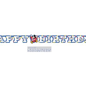 Faixa Happy Birthday Mickey 1.8m