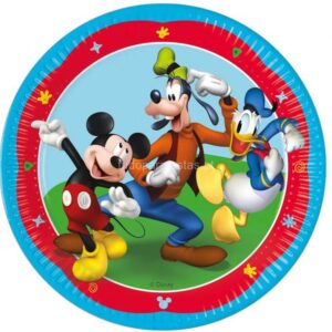 Pratos Mickey 23cm 8unid