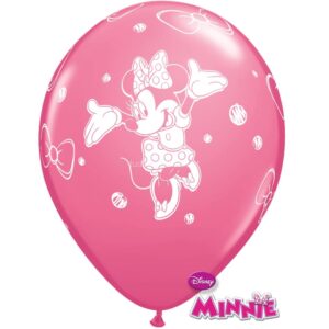 Balão Látex Minnie Rosa 6unid
