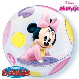 Balão Minnie Baby Bubble 56cm