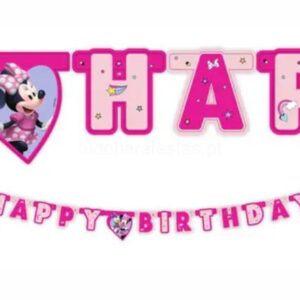 Bandeira Happy Birthday Minnie 2m