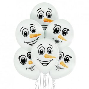 Balão Látex Boneco Neve 6unid
