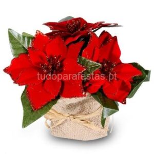 Flor Natal Vaso 9x18cm