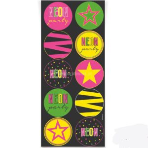 Autocolantes Neon Party 30unid