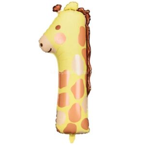 Balão Número 1 Girafa 42x90cm
