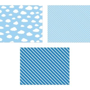 Individuais Nuvens e Aviões 6unid