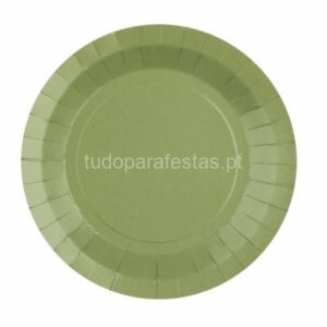 Pratos Verde Oliva 18cm 10unid