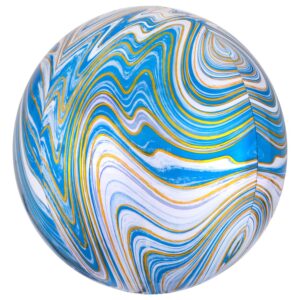 Balão Esférico Marmore Azul 40cm