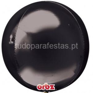 Balão Esférico Preto 40cm