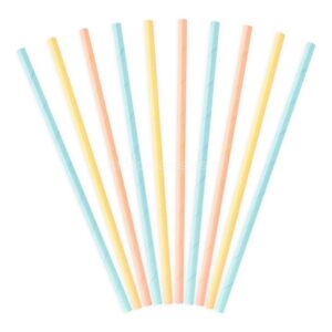 Palhinhas Cores Pastel 10unid