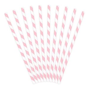 Palhinhas Riscas Rosa 10unid