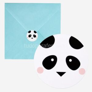 Convites Panda 8unid