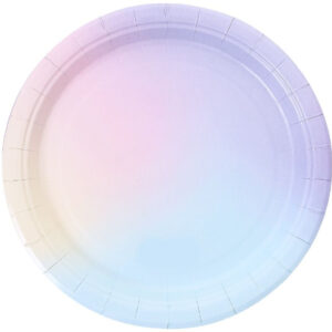 Pratos Cores Pastel 22,5cm 6unid