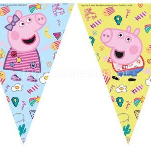 Bandeira Triangular Peppa Pig 2,3m