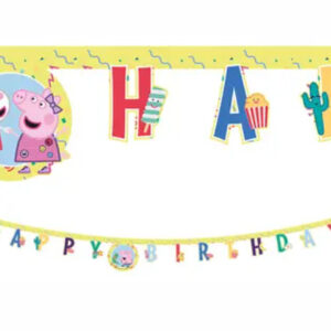 Faixa Happy Birthday Peppa 2m
