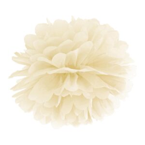 Pompom Creme 25cm