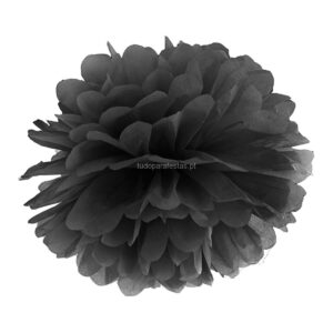 Pompom Preto 25cm