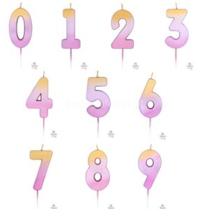 Velas Metalizadas Rose Gold/Dourado 7cm