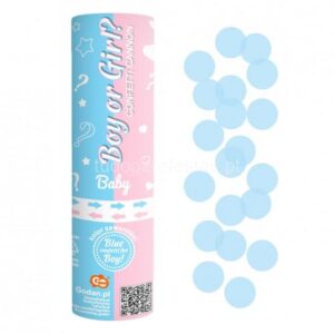 Canhão Confettis Azul 15cm