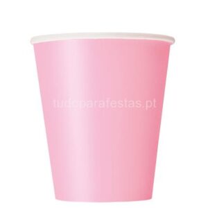 Copos Rosa Pastel 10unid