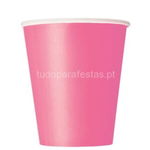 Copos Rosa Forte 10unid