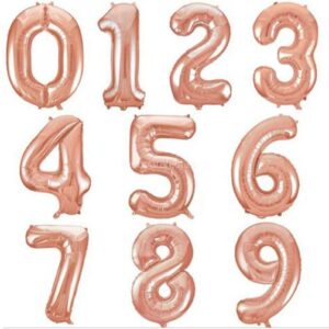 Balão Número Rose Gold 80cm
