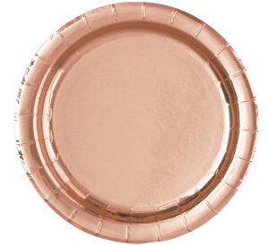 Pratos Rose Gold 23cm 6unid