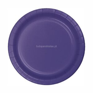 Pratos Roxo 18cm 8unid